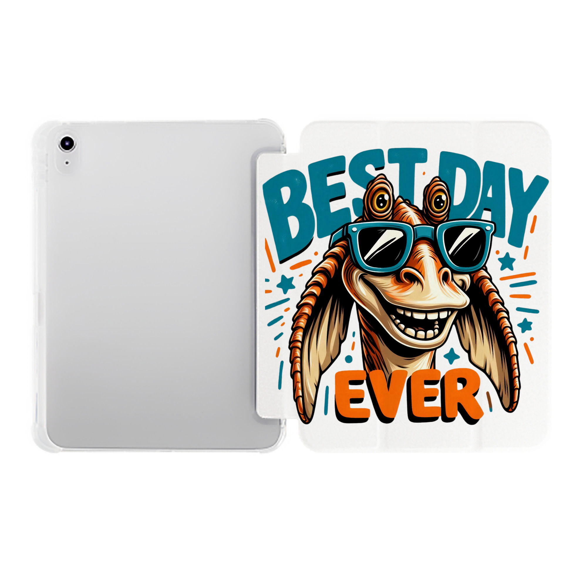 （画像用） スター・ウォーズ Star Wars IPad ケース ペン収納付き 三つ折りスタンド PUレザー×シリコン 対応機種9.5/10.5/10.9インチ